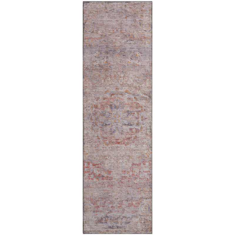 Premium Machine Washable Marasco AMF1636 Global Rug, Runner 2'3" x 7'6"