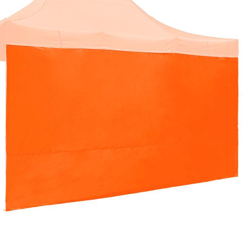 Yescom Polyethylene Plastic Side Wall for Canopy, Orange, 85.43" H x 177.17" W x 0.2" D