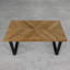 Tyree Oak Metal Base Dining Table-363685162-363685086