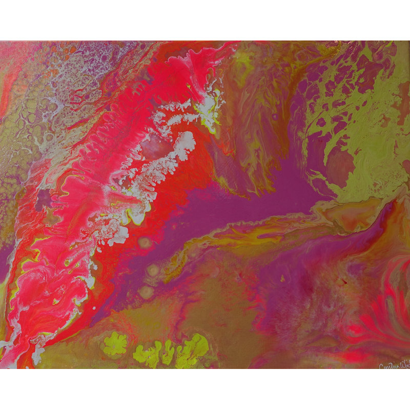 'Aerial Intricacies' - Wrapped Canvas Painting Print