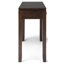 Canapé-console contemporain en bois massif l 60 po Cosmopolitan-891308856