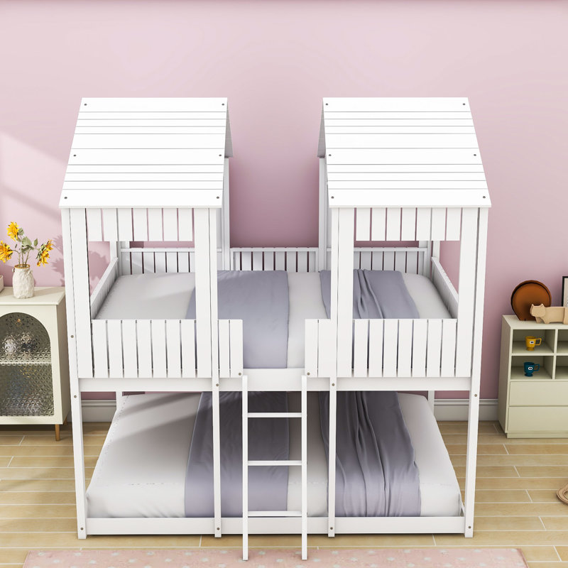 Mirena Kids Full Over Full Bunk Bed, White