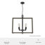 Luminaire suspendu 4 lumières Woodburn-78567101