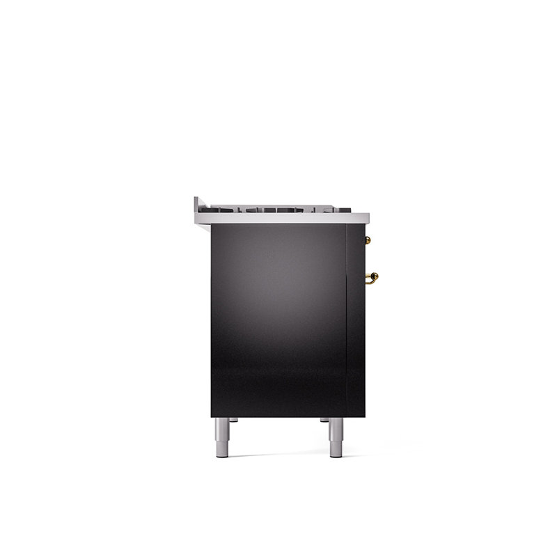 ILVE Nostalgie II, cuisinière à double combustible de 48 po, 8 brûleurs, plaque chauffante, Propane liquide