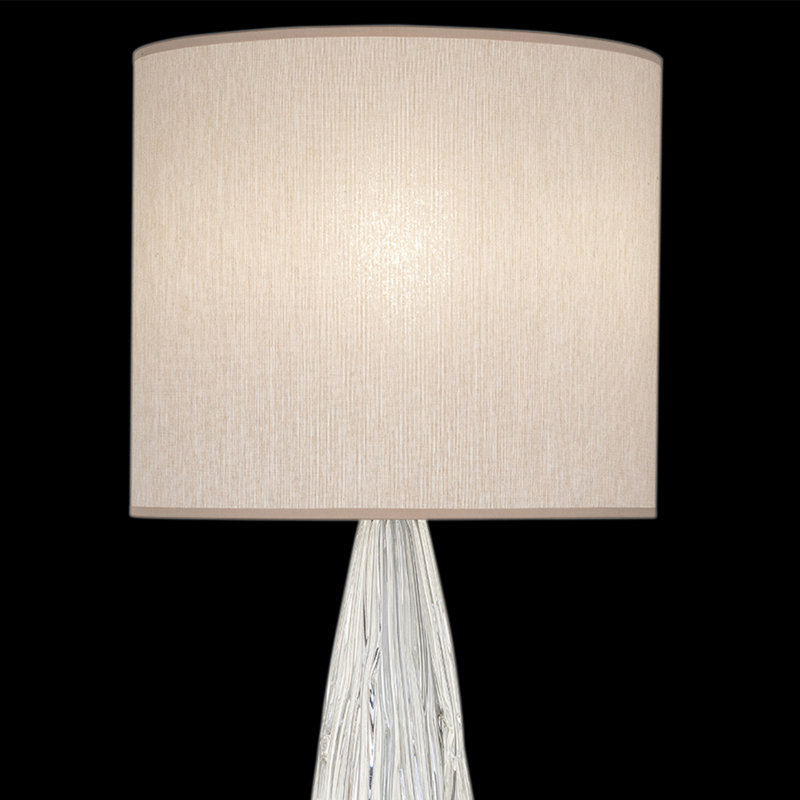 Las Olas Table Lamp, Silver, Beige