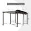 Pergola rétractable d'extérieur de 11 x 16 pi avec abri de jardin en aluminium pour terrasse-1338961116-1338961117