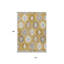 Tapis intérieur lavable extérieur ivoire et taupe 10 pi x 14 pi doré