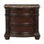 Table de chevet basculante de conception européenne 1 pièce avec mobilier de chambre à coucher traditionnel à plateau en marbre véritable 3 tiroirs
