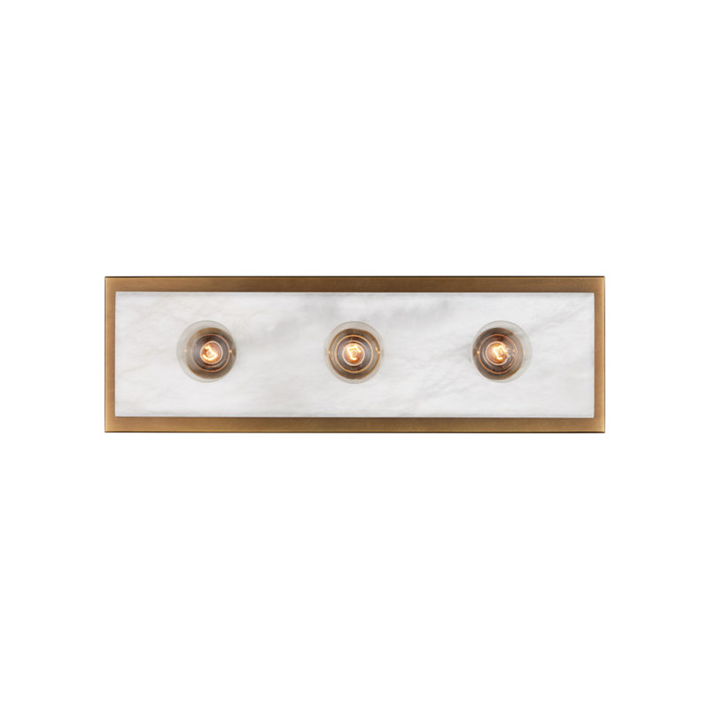 Berdine 3 - Light Bath Bar, Natural/Antique Brass