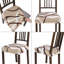 Ensemble de 6 housses de chaises de salle à manger extensibles, douces et amovibles, lavables