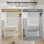 Compact ADA  Toilet  with High-Efficiency Dual Flush, Comfort Height with Upgraded Ultra-Thin Tank And Lid(Seat Included)