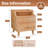 19.7" H Nightstand with Drawers, Pre-Assembled, Natural Solid Wood Night Stand with Open Sliding Shelf-1138610727