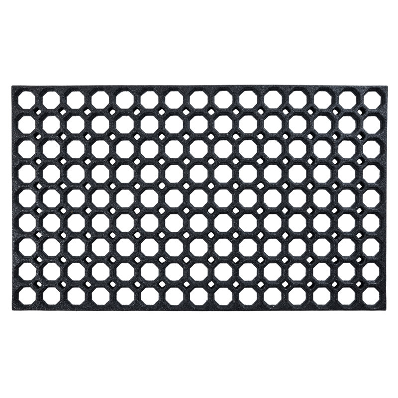 Ranite Non-Slip Geometric Doormat, 75cm W x 45cm H