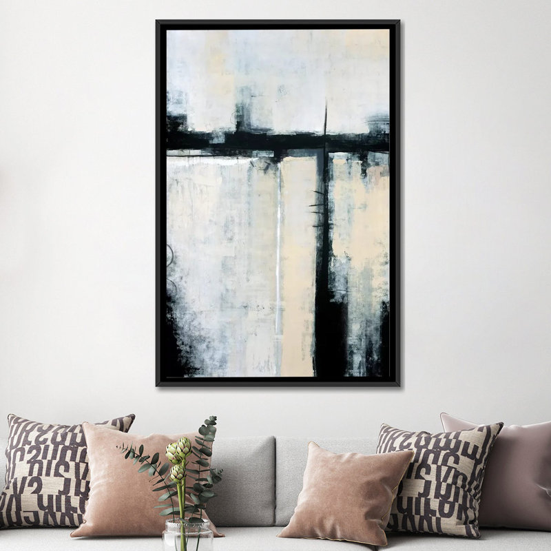 « moments par temps ii », impression sur toile, H 26 po x l 18 po x p 1,5 po, Toile avec cadre flottant noir, Pas de tapis