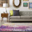 Tapis mauve / jaune / gris à motif abstrait Ratcliff-658028764