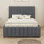 Lit plateforme tapissier avec lit gigogne et 3 tiroirs-1754933004