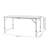 27.24'' Rectangular Adjustable Folding Table