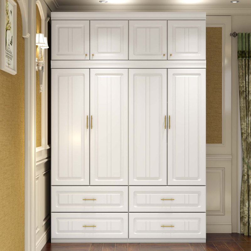 Arayah 63'' Wide Large Vacuum-Formed Armoire