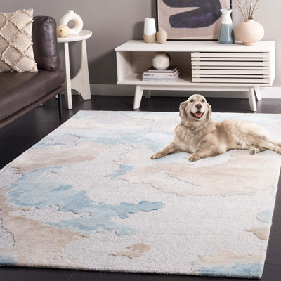 Jariyah Hand Tufted Performance Abstract Rug