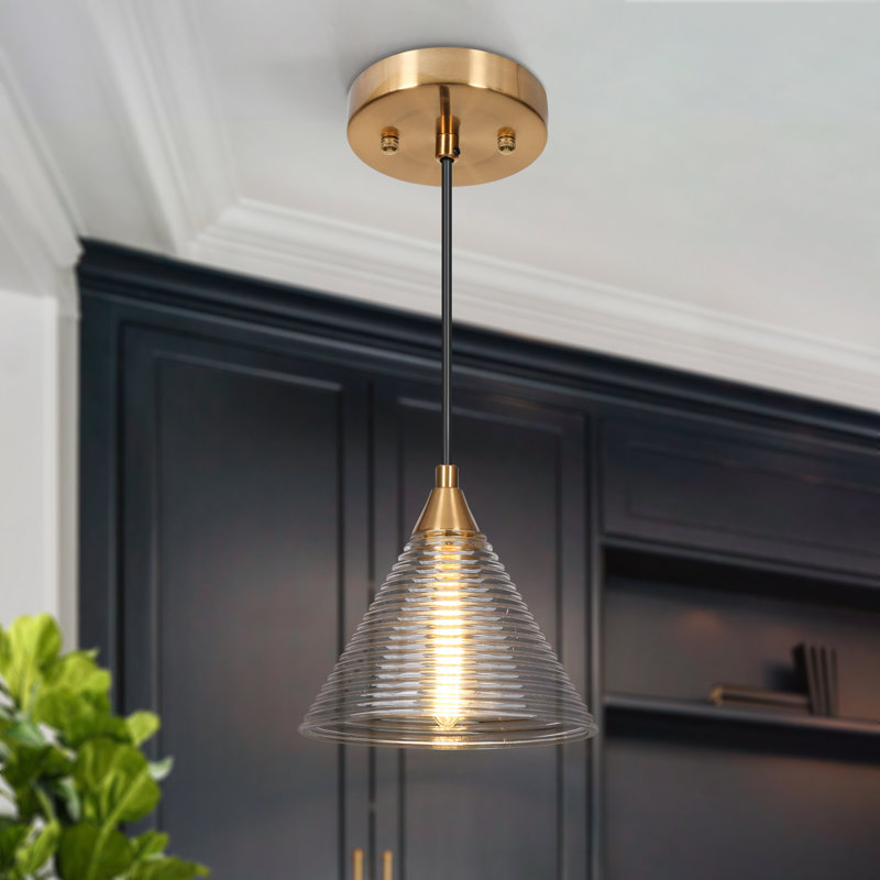Luminaire suspendu conique à 1 lumière Meya