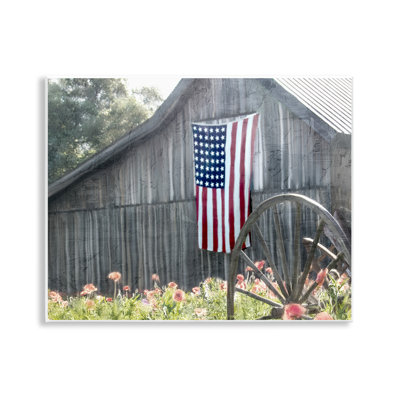 Plaque murale USA Wagon Wheel Barn, design par Kim Allen