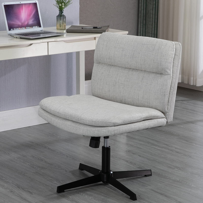 Chaise de bureau Bauke, gris, Non