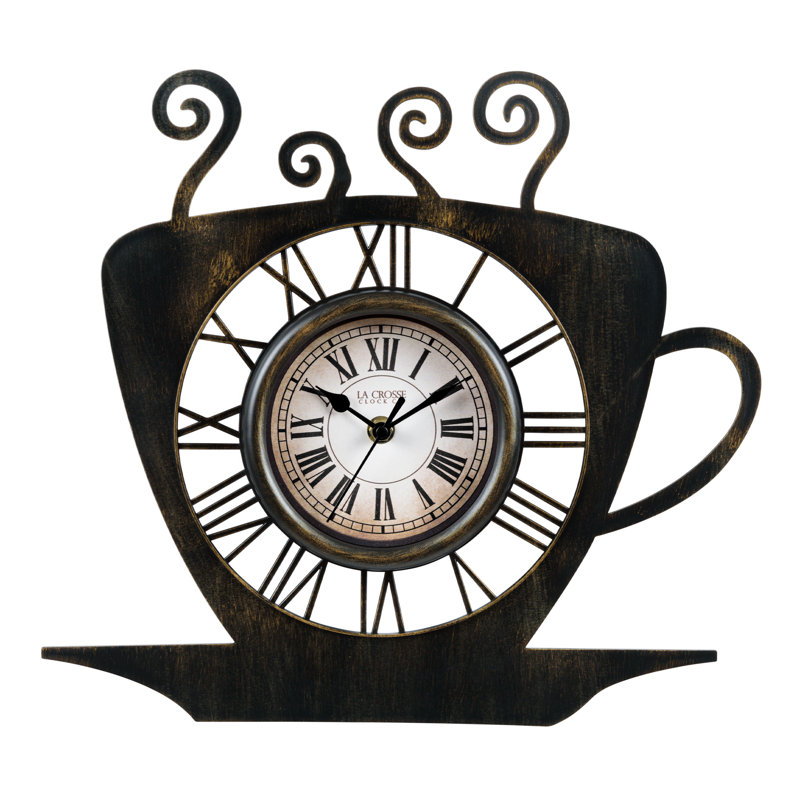 13 In. Latte Mug Quartz Clock