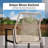 45" H Patio Bar Stool with Cushion