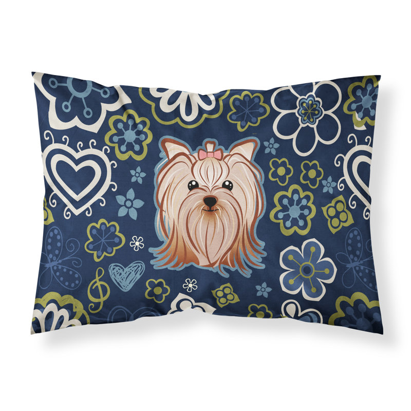 Taie d’oreiller floral, Yorkshire Terrier Yorkie