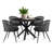 Bertwalda 4 - Person Dining Table Sets With 39.4'' Round Table & 4 Upholstered Boucle Armchairs-413329745
