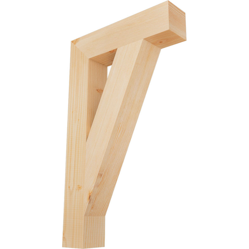Support de bloc traditionnel, Douglas (lisse), H 30 po x l 4 po x P 18 po