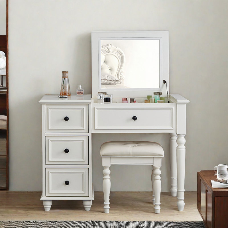 Coiffeuse Popwell, Blanc