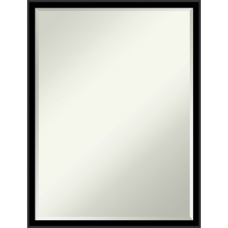 Miroir mural de salle de bain incliné, Noir