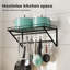 Metal Rectangle Wall Mounted Pot Rack