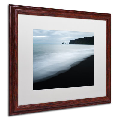 «White Waves» Fadel, reproduction de photo sur toile encadrée