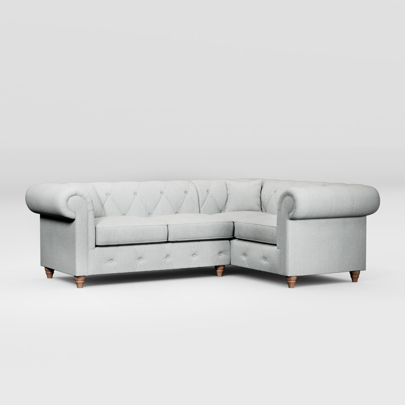 Ellrich 2 - Piece, Light Blue, Walnut