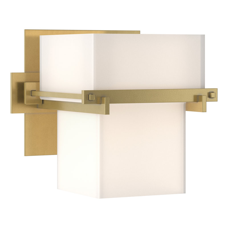 Kakomi 2 Light Flush Mount Scone, Large, Modern Brass