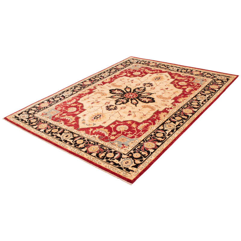 Tapis unique en laine noué à la main 9 pi 2 po x 12 pi 3 po New Age Chobi Finest