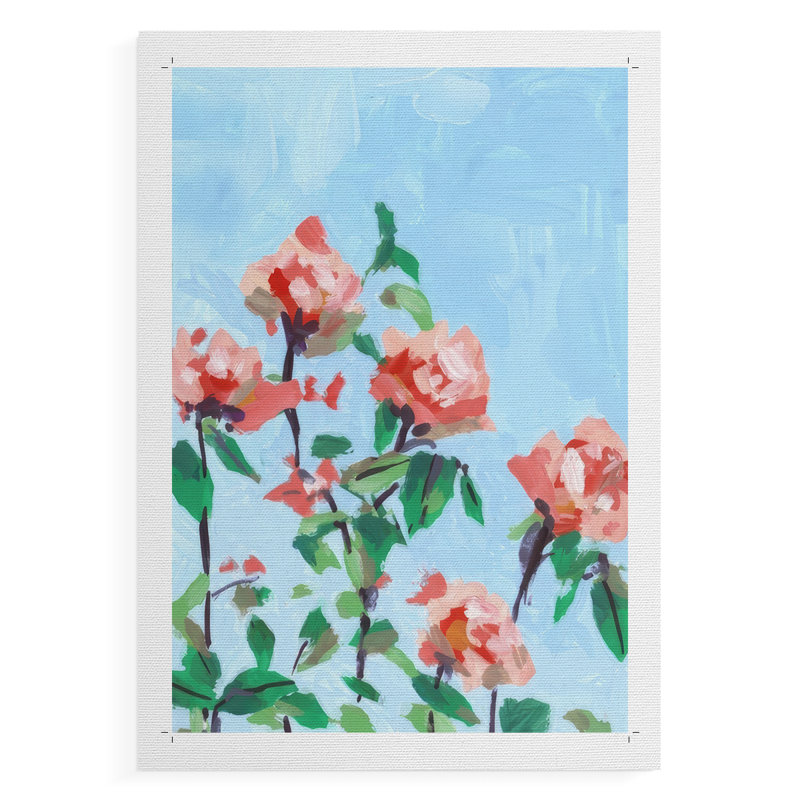 Rose Garden Sky I - Impression sur toile seulement - NON-CADRE, H 12 po x l 8 po