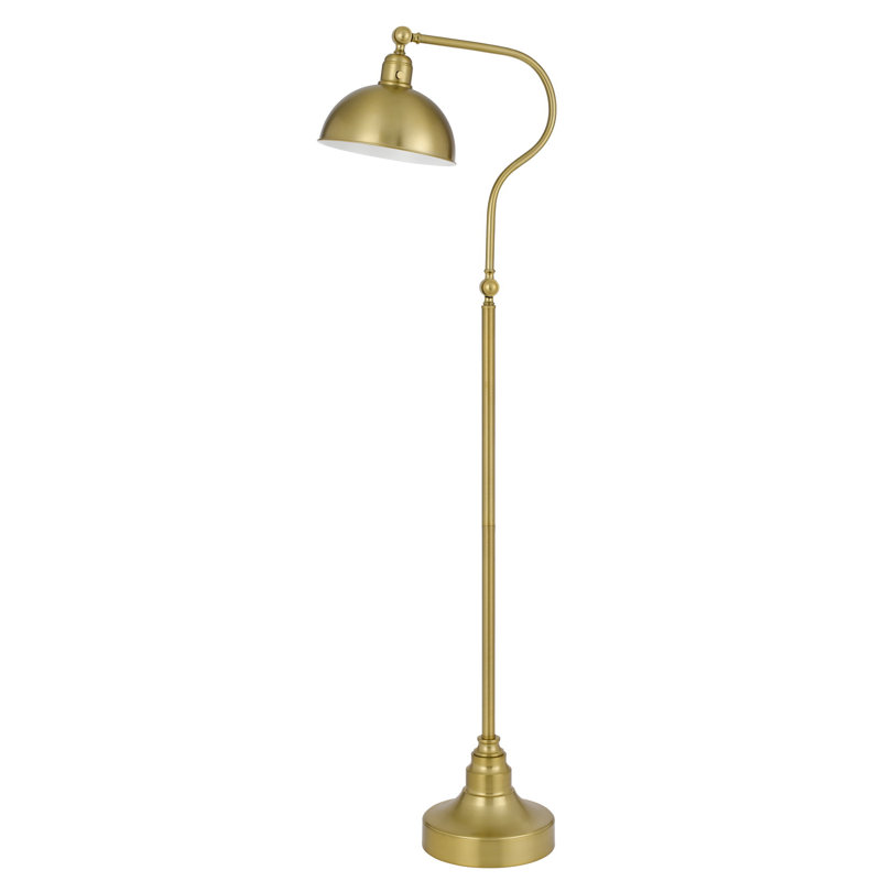 Lampe sur pied arquée 60 po Cvja, Laiton