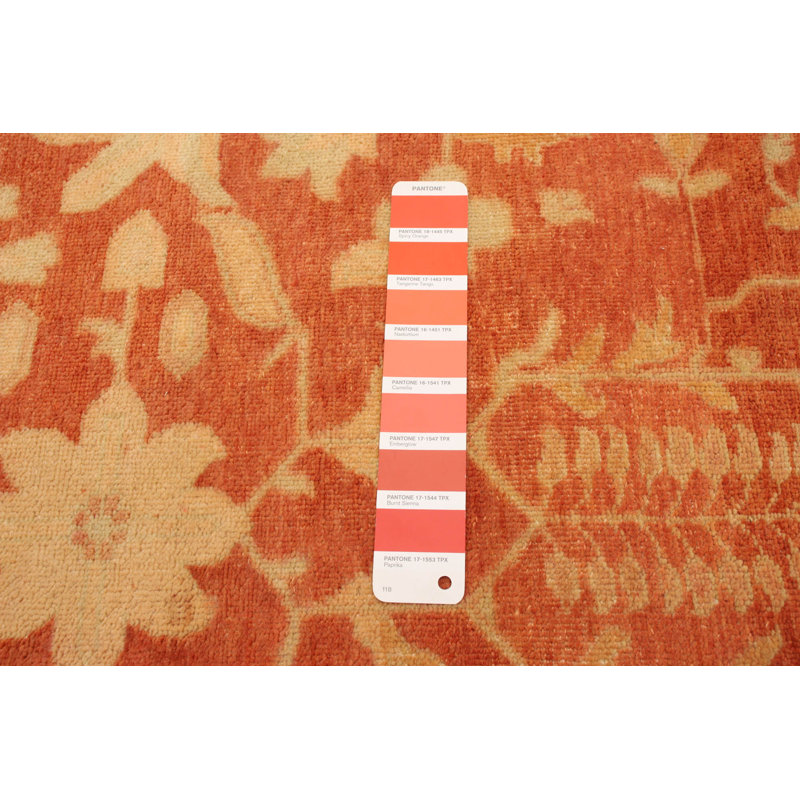 Tapis décoratif en laine de conception unique noué à la main New Age 5 pi 2 po x 7 pi 8 po délavé