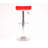 Contemporary Chrome Air Lift Adjustable Swivel Stools With Red Seat, Set Of 2-386032912