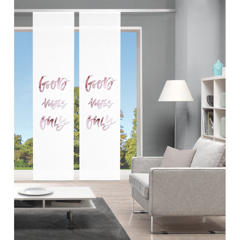 Penton Semi Sheer Curtain Panel Pair