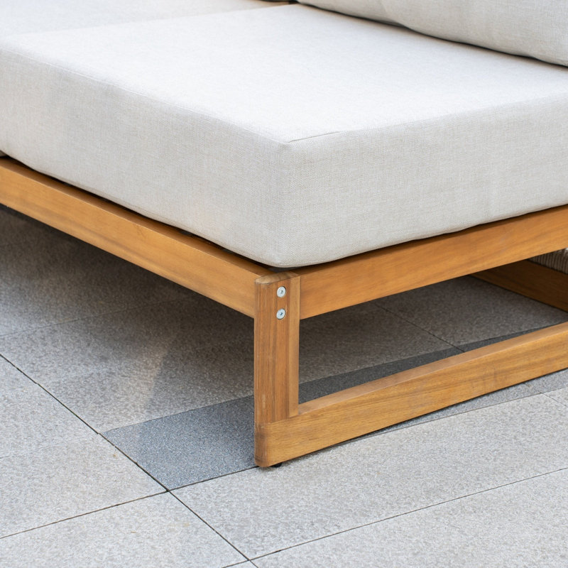 MIMO Solid Wood Middle Sofa Module, Right Hand Facing