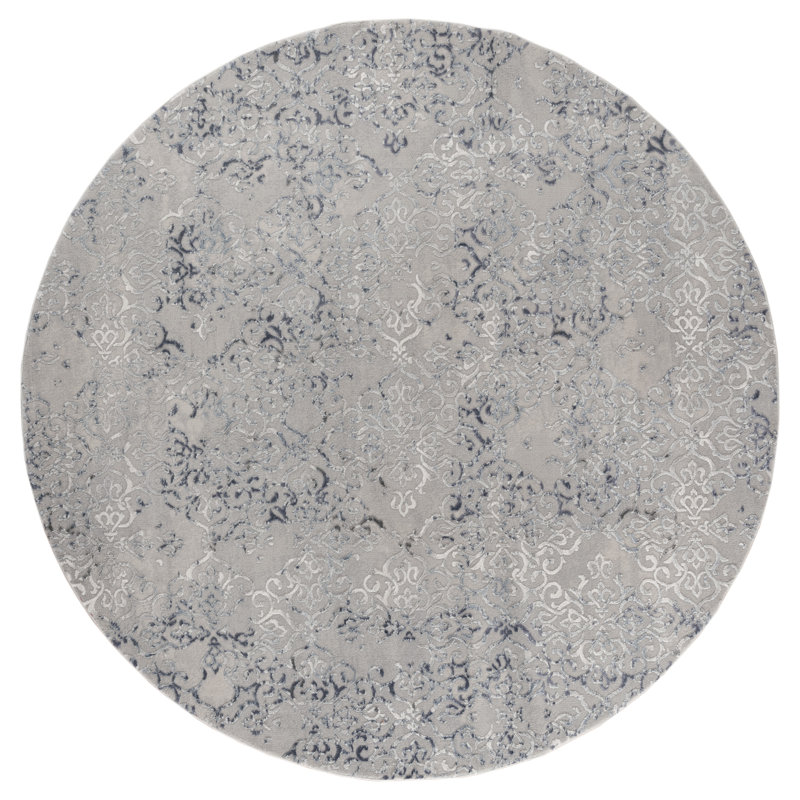 Tapis gris Askov, Rond 7 pi 10 po