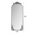 58"x24" Arched Full Body Mirror with Vintage Ornate Carved Applique on Top and Bottom, Hanging Wall Mounted Mirror-205083339