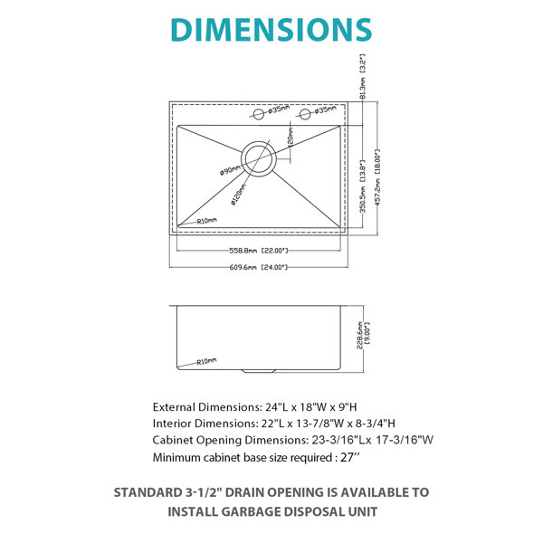 Dimensions du produit