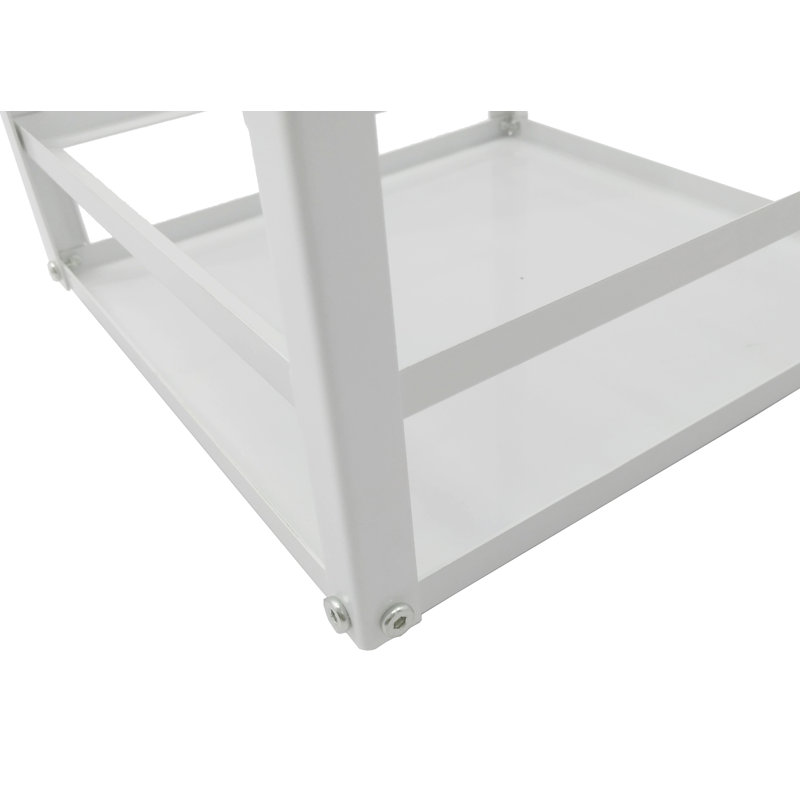 White Metal 32" Countertop Earring Card Spinning Rack