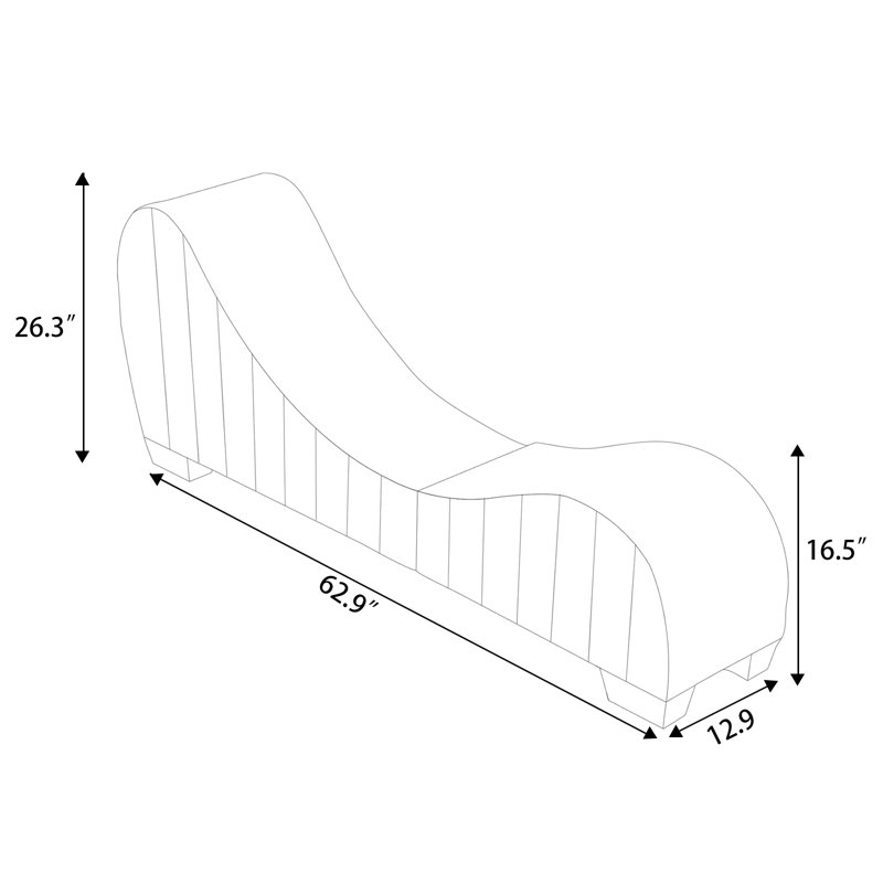 Chaise longue élégante pour l'ultime yoga et la détente. Idéale pour s'étirer et faire de l'exercice., Blanc / Blanc