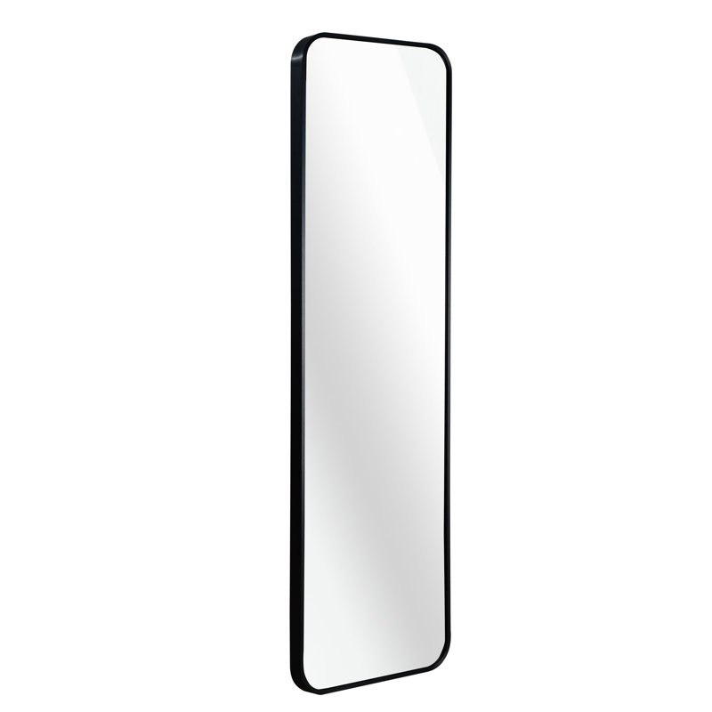 47 X 14IN Door Mirror. (Includes Mirror Only), Black